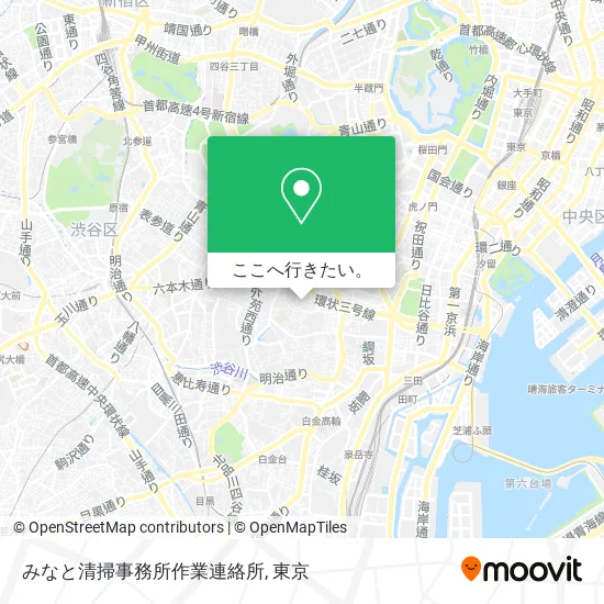 みなと清掃事務所作業連絡所地図