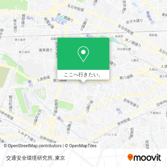 交通安全環境研究所地図