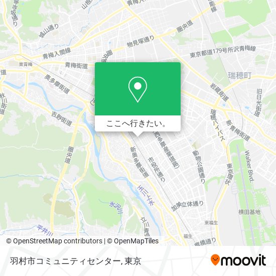 羽村市コミュニティセンター地図