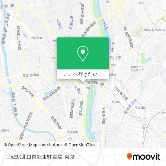 三郷駅北口自転車駐車場地図