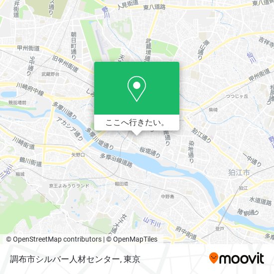 調布市シルバー人材センター地図