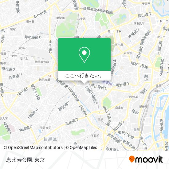 恵比寿公園地図