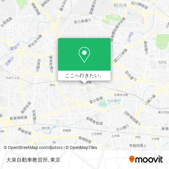 大泉自動車教習所地図