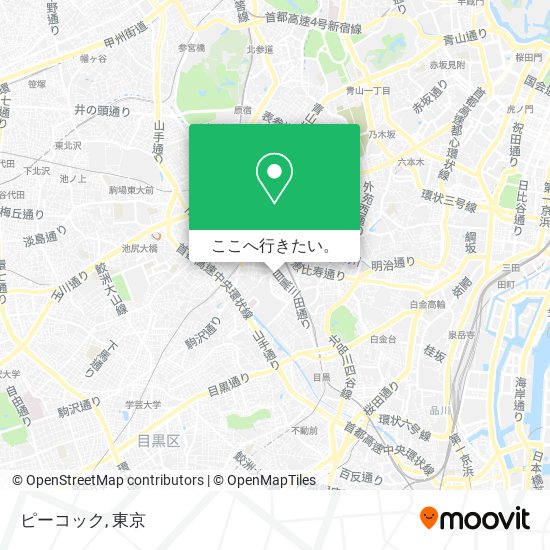 ピーコック地図