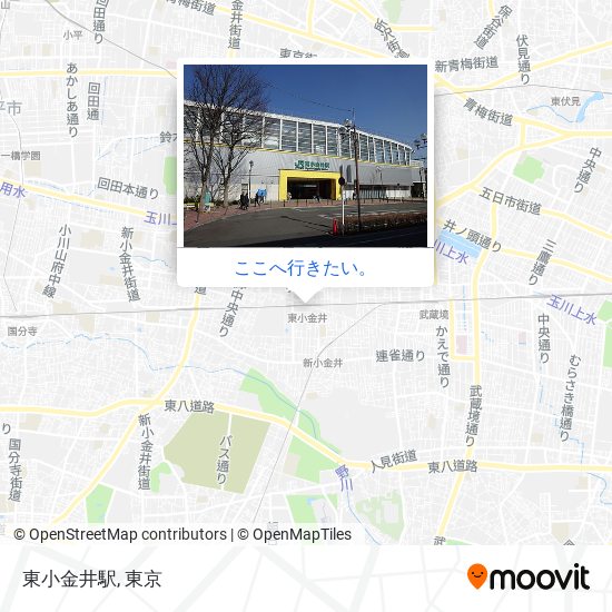 東小金井駅地図