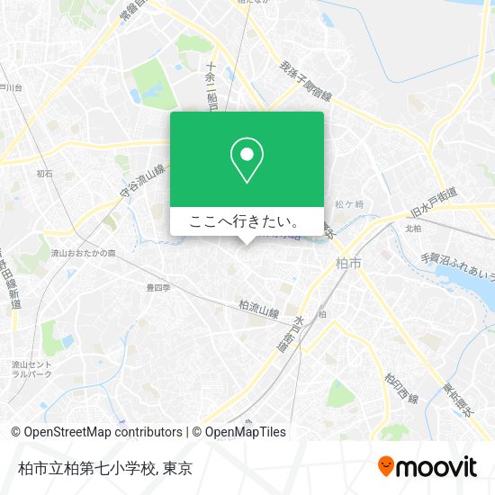 柏市立柏第七小学校地図