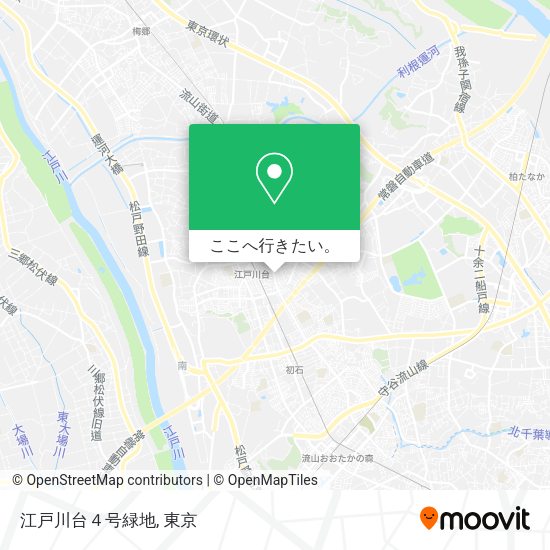 江戸川台４号緑地地図