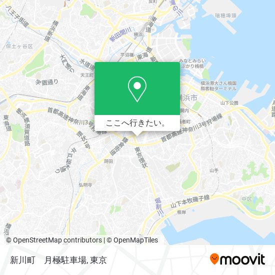 新川町　月極駐車場地図