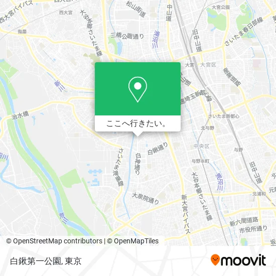 白鍬第一公園地図
