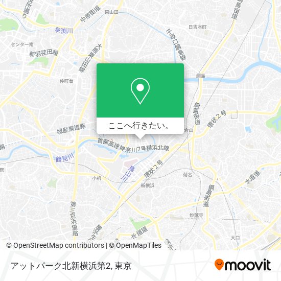 アットパーク北新横浜第2地図