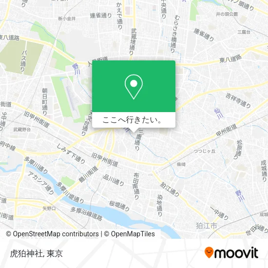 虎狛神社地図