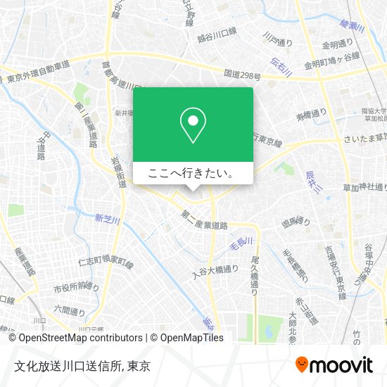 文化放送川口送信所地図