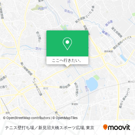 テニス壁打ち場／新見沼大橋スポーツ広場地図