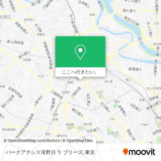 パークアクシス滝野川 ラ ブリーズ地図