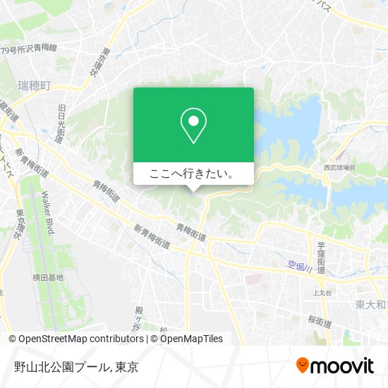 野山北公園プール地図