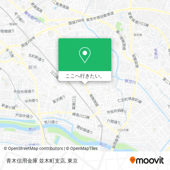 青木信用金庫 並木町支店地図