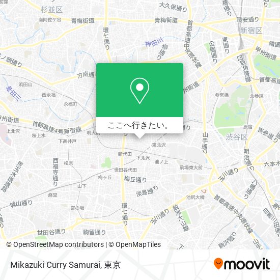 Mikazuki Curry Samurai地図