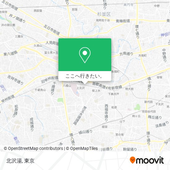 北沢湯地図
