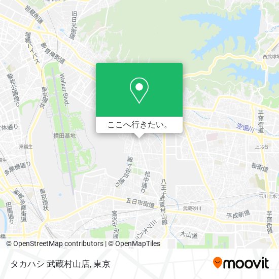 タカハシ 武蔵村山店地図