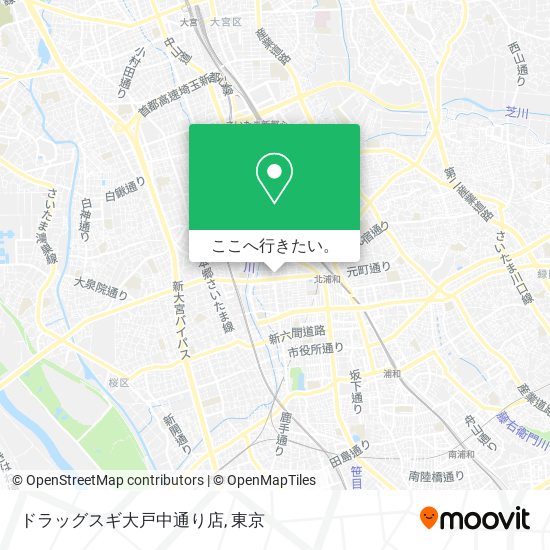 ドラッグスギ大戸中通り店地図