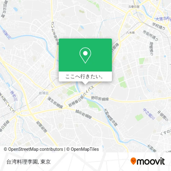台湾料理李園地図