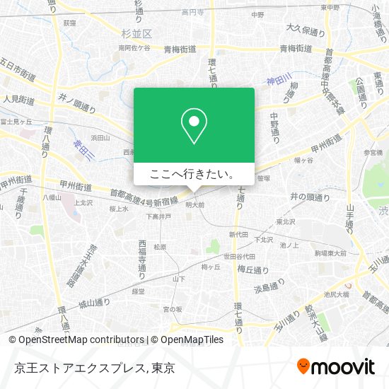 京王ストアエクスプレス地図