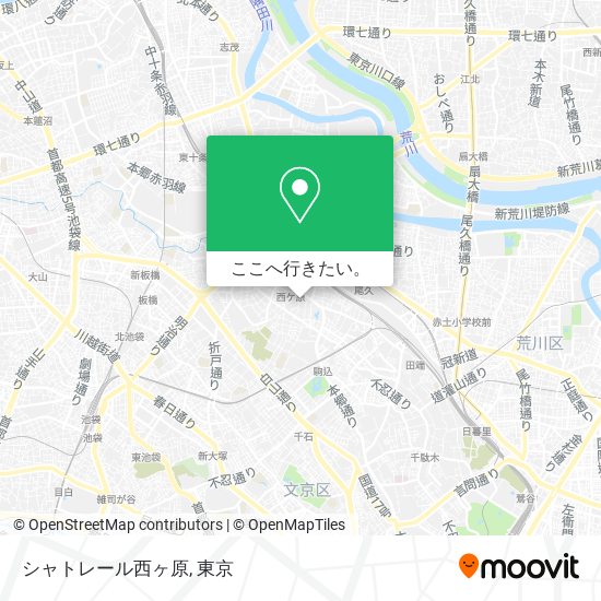 シャトレール西ヶ原地図