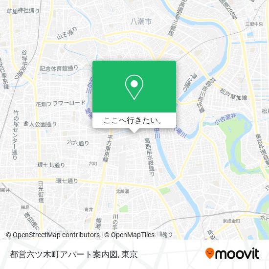 都営六ツ木町アパート案内図地図