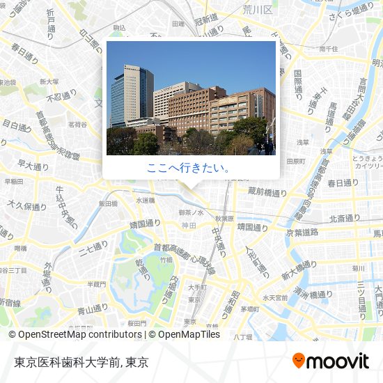 東京医科歯科大学前地図