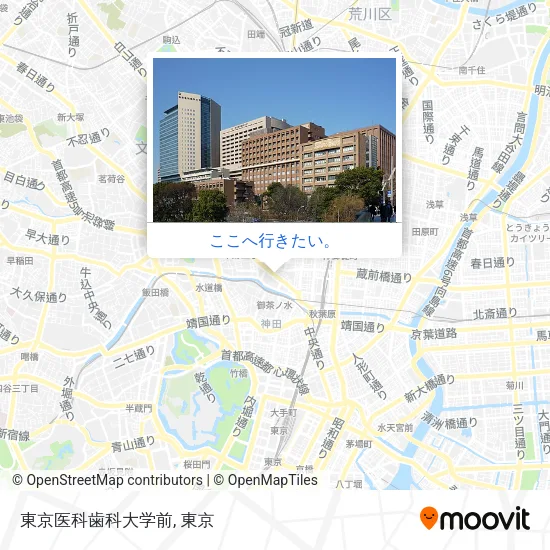 東京医科歯科大学前地図