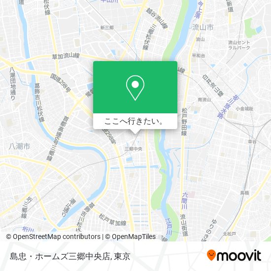島忠・ホームズ三郷中央店地図