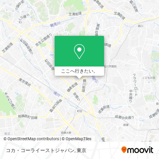 コカ・コーライーストジャパン地図