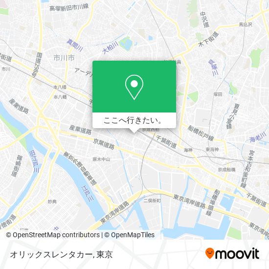 オリックスレンタカー地図