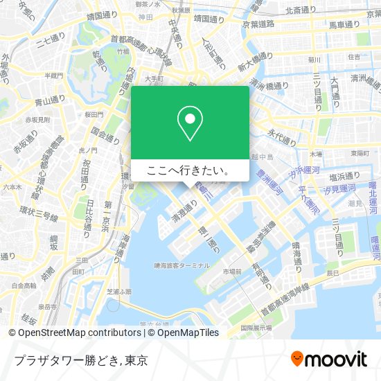 プラザタワー勝どき地図