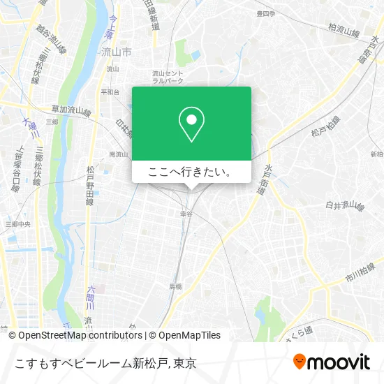 こすもすベビールーム新松戸地図