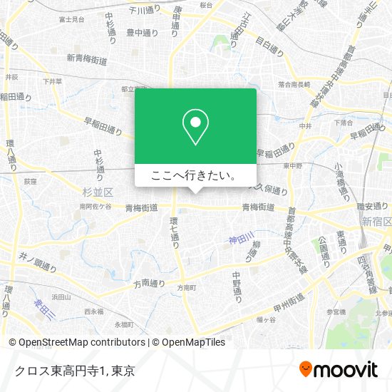 クロス東高円寺1地図