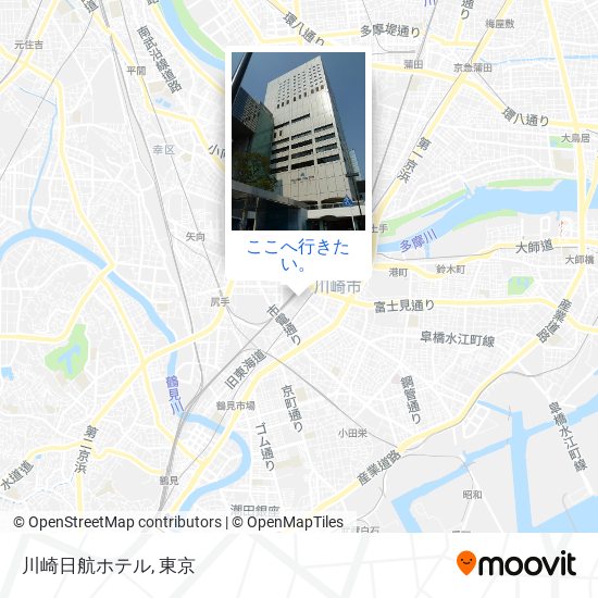 川崎日航ホテル地図