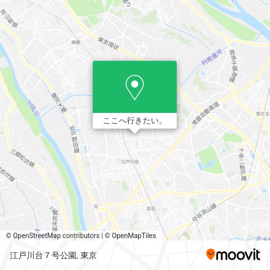 江戸川台７号公園地図