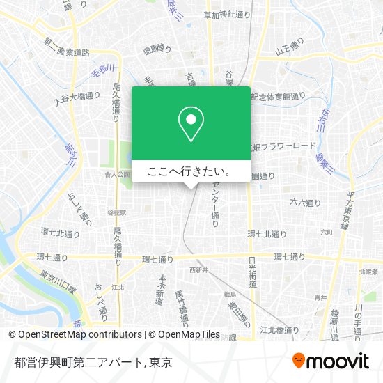 都営伊興町第二アパート地図