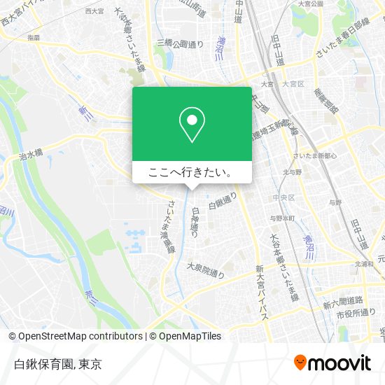 白鍬保育園地図