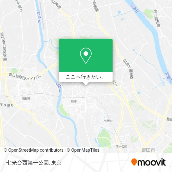 七光台西第一公園地図