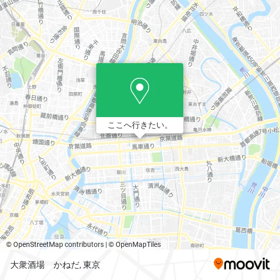 大衆酒場　かねだ地図