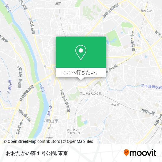 おおたかの森１号公園地図