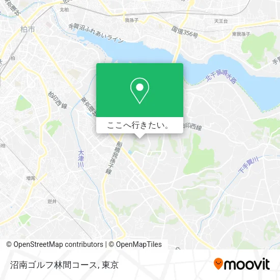 沼南ゴルフ林間コース地図