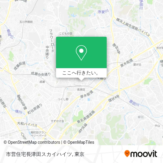 市営住宅長津田スカイハイツ地図