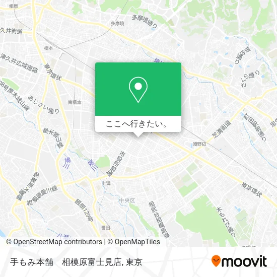 手もみ本舗　相模原富士見店地図