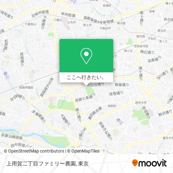 上用賀二丁目ファミリー農園地図
