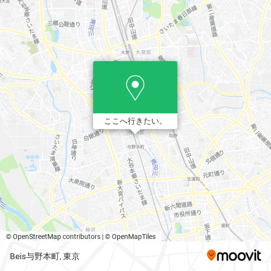 Beis与野本町地図