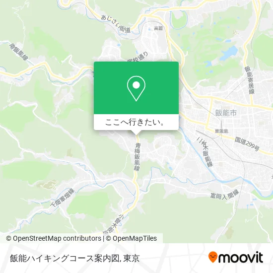 飯能ハイキングコース案内図地図