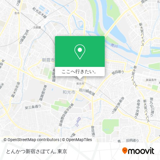 とんかつ新宿さぼてん地図